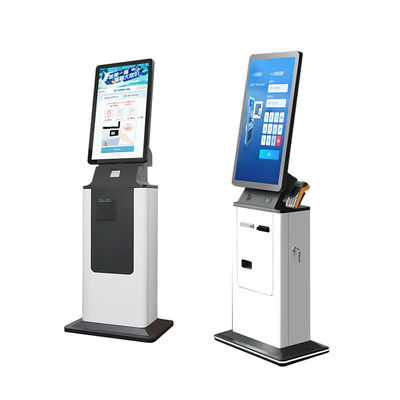 Αγορά Self Service Payment Kiosk Floor Stand Hotel Touch Screen Cash Acceptor Passport Scanner Card Dispenser Self Check in Kiosk online manufacture