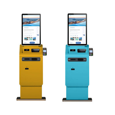 Αγορά Capacitive Touch Screen Self Service Cash Currency Exchange Checkout Payment Kiosk with Credit Card Passport Reader online manufacture