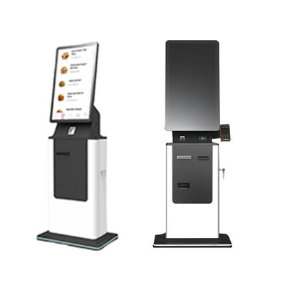 Αγορά Self Service Passport Scanner Boarding Pass Printing Machine Floor Stand Hotel Check in Cash Payment Kiosk Option Including SDK online manufacture