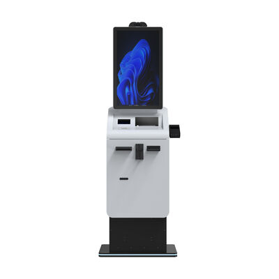 Αγορά Self Cash Coin Machine Payment Checkout RFID Barcode Reader Payment Self Checkout Reipt Printer Cash Dispenser Kiosk SDK online manufacture