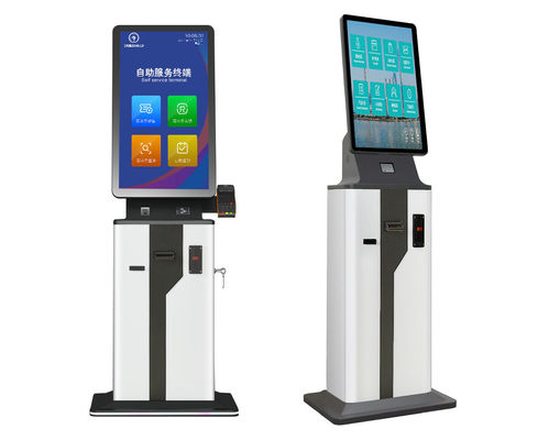 Self Service Check In Kiosk with Pos Card Reader Slot Χρέωση ταμειακής μηχανής