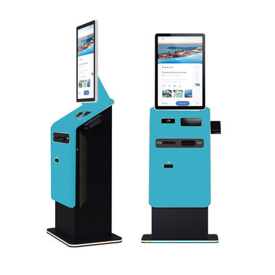 Η συσκευή ανακύκλωσης με ακουστική οθόνη με QR κωδικό τύπους εισιτηρίων και πληρωμή