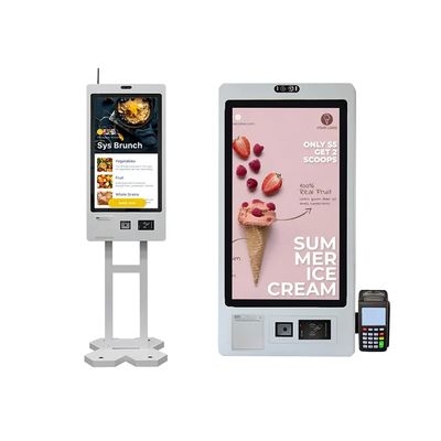 Android/Win7/8/10 Κιόσκος αυτοπαραγγελίας για εσωτερικούς χώρους και εγκατάσταση με στεφάνιο δαπέδου