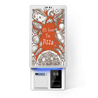 21,5 ιντσών Όρθιο Μηχάνημα Αυτόματης Παραγγελίας Android Pos Terminal Kiosk Οθόνη Αφής με Σαρωτή Barcode Θερμικός Εκτυπωτής